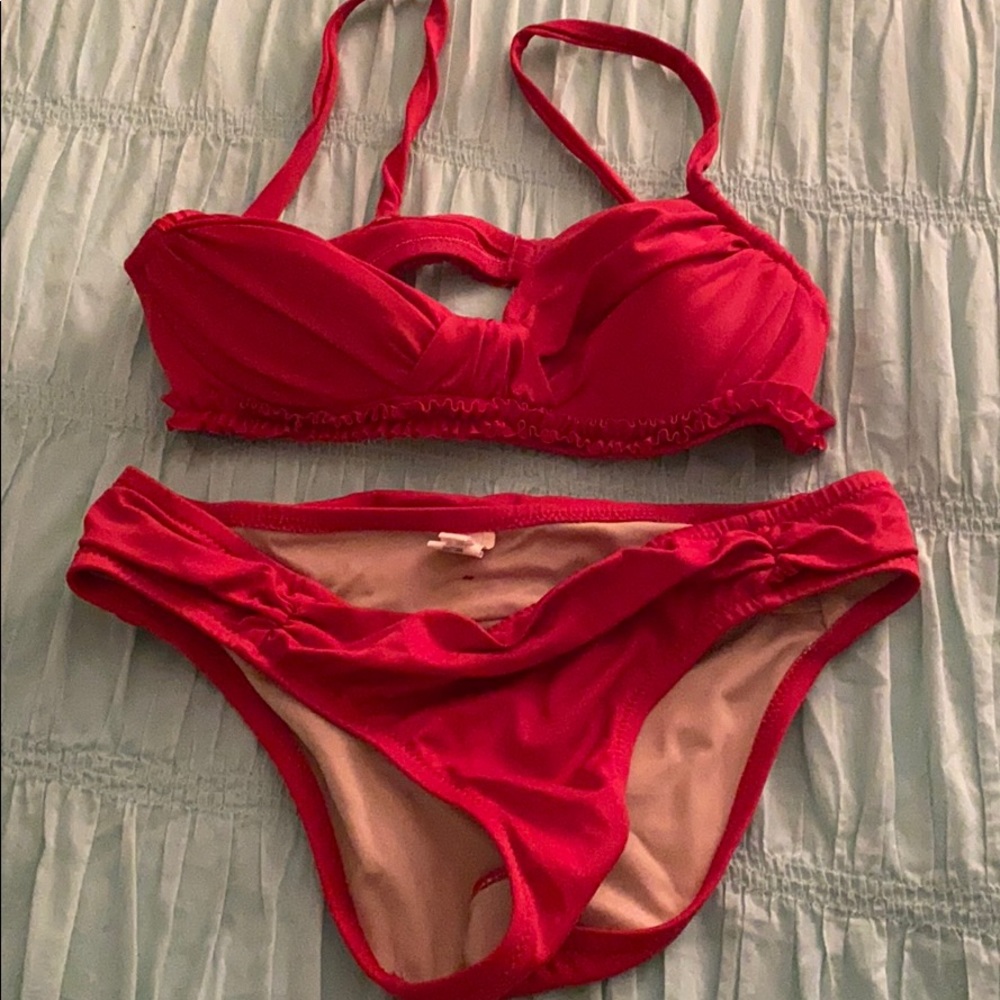J.Crew red Bikini